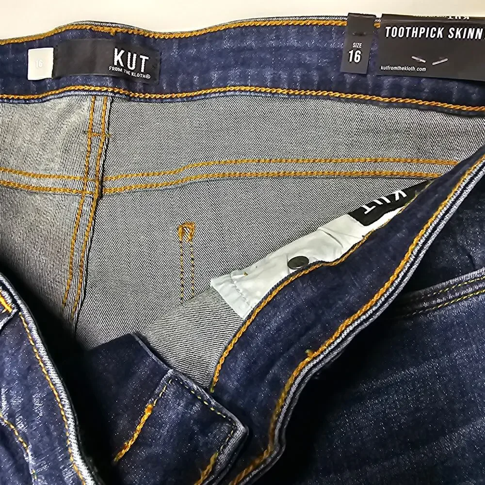 Kut From The Kloth Mia Toothpick Skinny Jeans NWT Size 16